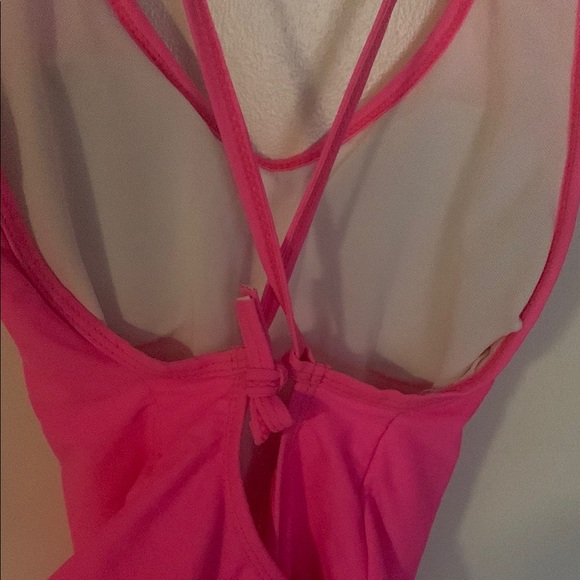 Pink Ruffled One-Piece Swimsuit - Picture 10 of 14